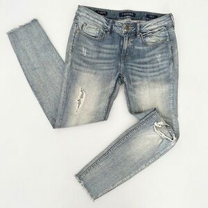 Women’s Vigoss Distressed Blue Denim Skinny Jeans Size 28/28